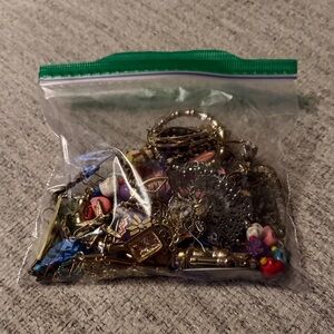 Mixed Jewelry Lot in Clear Bag